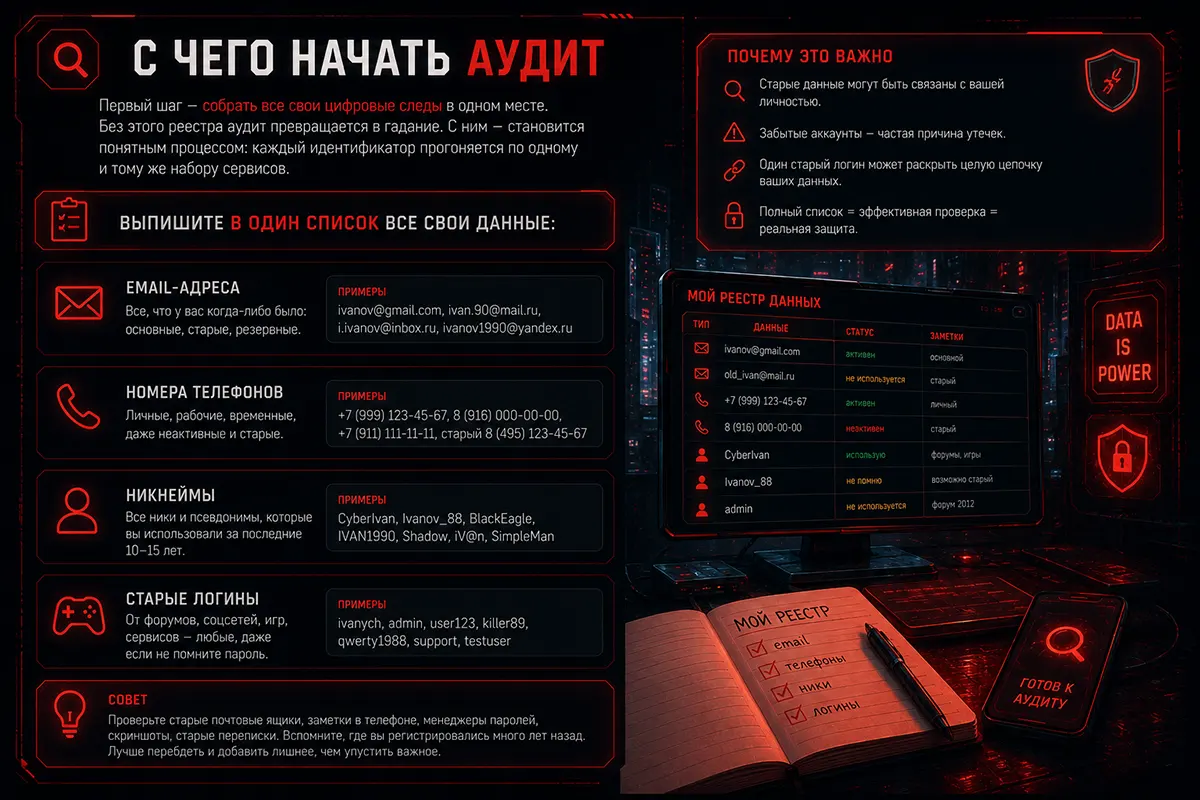 С чего начать аудит